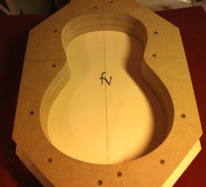 Template for tenor ukulele